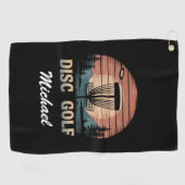 Gepersonaliseerde  Frisbee Disc Golfmand Golfhanddoek (Horizontaal)