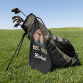 Gepersonaliseerde  Frisbee Disc Golfmand Golfhanddoek (Groen)