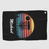 Gepersonaliseerde  Frisbee Disc Golfmand Golfhanddoek (Horizontaal)