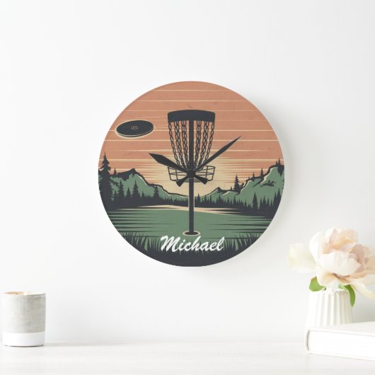 Gepersonaliseerde  Frisbee Disc Golfmand Grote Klok (Huis)