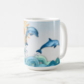 Gepersonaliseerde Frolicking Dolphin Mok (Voorkant rechts)