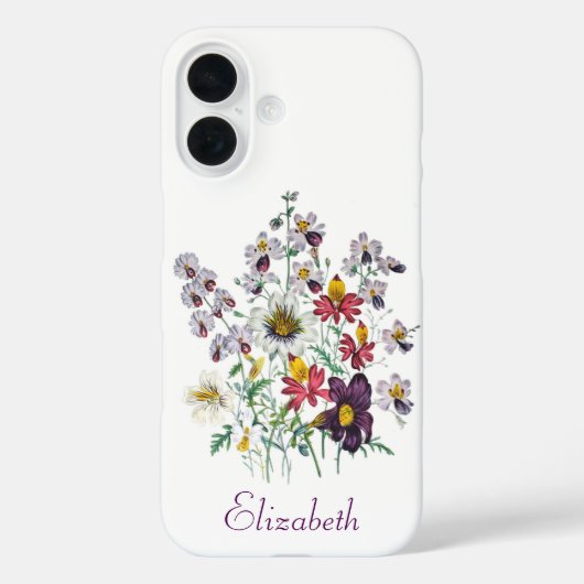Gepersonaliseerde frontbloemen/Velvet Trumpet Flow Case-Mate iPhone Case (Achterkant)