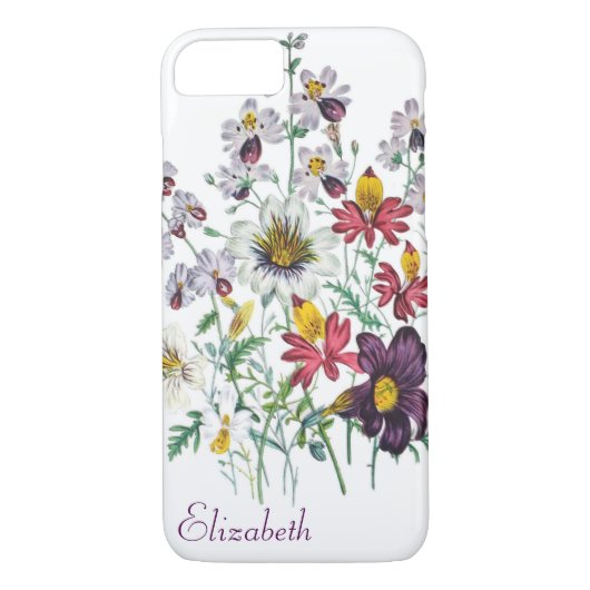 Gepersonaliseerde frontbloemen/Velvet Trumpet Flow Case-Mate iPhone Case (Achterkant)