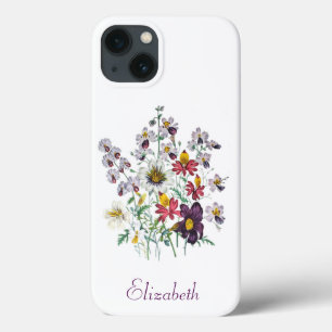 Gepersonaliseerde frontbloemen/Velvet Trumpet Flow Case-Mate iPhone Case