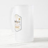 Gepersonaliseerde Frosted Beer Mok (Voorkant links)