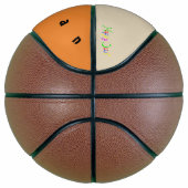 Gepersonaliseerde fullsize Basketball - Happy Bask Basketbal (Rechts)