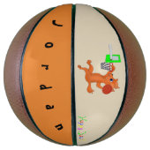 Gepersonaliseerde fullsize Basketball - Happy Bask Basketbal (Verticaal)