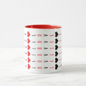 Gepersonaliseerde Fun Black, Red Love en Heart Pat Mok (Midden)