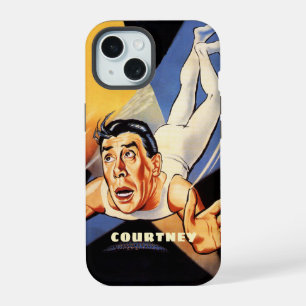 Gepersonaliseerde Fun  Circus Acrobat iPhone 15 Case