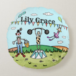 Gepersonaliseerde Fun Circus ThMED Rond Kussen