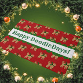Gepersonaliseerde Fun Doodle Dog Green Deurmat
