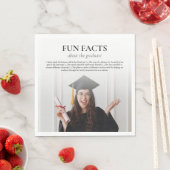 Gepersonaliseerde Fun Facts Afstuderen Servet (Insitu)