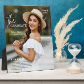 Gepersonaliseerde Fun Facts Foto Afstuderen Fotoplaat (Zijkant)