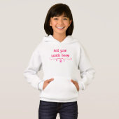 Gepersonaliseerde Fun Girl's Hoodie (Voorkant volledig)
