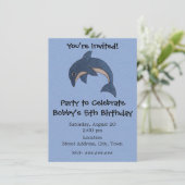 Gepersonaliseerde Fun Jumping Verjaardagsfeestje D Kaart (Staand voorkant)