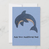 Gepersonaliseerde Fun Jumping Verjaardagsfeestje D Kaart (Achterkant)