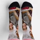 Gepersonaliseerde Fun Novelty Foto en Tekst Sjablo Sokken (Top)