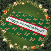 Gepersonaliseerde Fun Tan Doodle Dog Red Deurmat