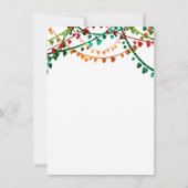 Gepersonaliseerde Fun Uniek Kleurrijk Kerstfeest Kaart (Achterkant)
