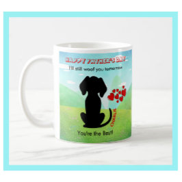 Gepersonaliseerde Fun Vaderdag Gift Dog Dad Koffiemok