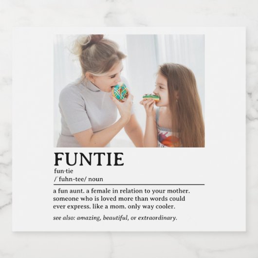 Gepersonaliseerde Functie Definitie Quote Sparkling Wijnetiket (Enkel label)