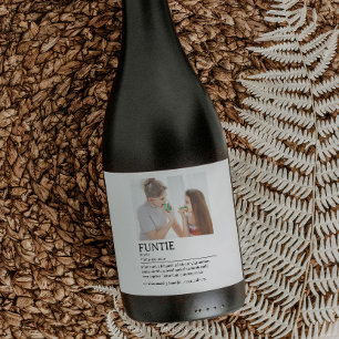 Gepersonaliseerde Functie Definitie Quote Sparkling Wijnetiket