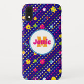 Gepersonaliseerde Funky Circles, Dashes Patroon Ma Case-Mate iPhone Case (Achterkant)