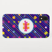 Gepersonaliseerde Funky Circles, Dashes Patroon Ma Case-Mate iPhone Case (Achterkant (horizontaal))