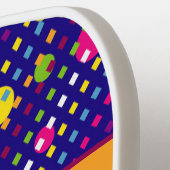 Gepersonaliseerde Funky Circles en het Patroon van Pickleball Paddle (Links Detail)