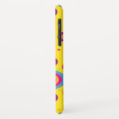 Gepersonaliseerde Funky Circles Pattern on Yellow  Case-Mate iPhone Case (Achterkant/links)