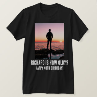Gepersonaliseerde Funny 40th Milestone Birthday T- T-shirt