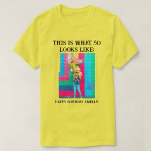 Gepersonaliseerde Funny 50th Milestone Birthday T- T-shirt