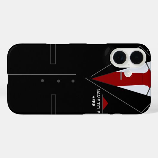 Gepersonaliseerde Funny Business iPhone Case Jouw (Achterkant (horizontaal))