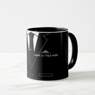 Gepersonaliseerde Funny Business Mok Gift Zwart Ko