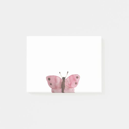 Gepersonaliseerde Funny Butterfly Cartoon Post-it® Notes (Voorkant)