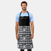 Gepersonaliseerde Funny Cat All-Over Print Schort (Gedragen)