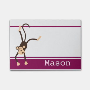 Gepersonaliseerde Funny Cheeky Monkey Post-it® Notes