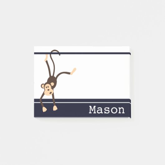 Gepersonaliseerde Funny Cheeky Monkey Post-it® Notes (Voorkant)