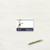 Gepersonaliseerde Funny Cheeky Monkey Post-it® Notes (Op bureau)