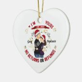 Gepersonaliseerde Funny Couple Ornament I'm Yours (Links)