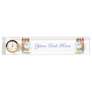 Gepersonaliseerde Funny Desk Naam Bord Snowman Sur Naambordje