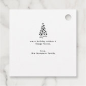 Gepersonaliseerde Funny Dog Afbeelding Christmas F Bedankjes Labels (Achterkant)