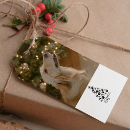 Gepersonaliseerde Funny Dog Afbeelding Christmas F Cadeaulabel
