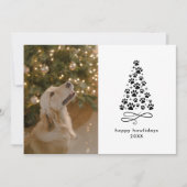 Gepersonaliseerde Funny Dog Afbeelding Christmas F Feestdagenkaart (Voorkant)