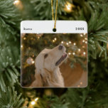Gepersonaliseerde Funny Dog Afbeelding Christmas F Keramisch Ornament<br><div class="desc">Vier het vakantieseizoen met een vleugje hondencharme en personalisatie met ons "Gepersonaliseerde Funny Dog Afbeelding Christmas Photo Ceramic Ornament". Dit heerlijke ornament is ideaal voor hondenliefhebbers en voor diegenen die hun harige vrienden koesteren tijdens het feestseizoen. Wat dit ornament onderscheidt, is de personalisatiefunctie, waardoor u uw favoriete afbeelding van uw...</div>