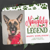 Gepersonaliseerde Funny Dog Christmas Schattigee F Feestdagenkaart