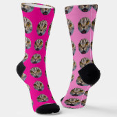 Gepersonaliseerde Funny Face Foto Sokken (Gebogen)