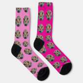 Gepersonaliseerde Funny Face Foto Sokken (Rechts)