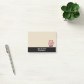 Gepersonaliseerde Funny Fat Pink Pig Post-it® Notes (Kantoor)
