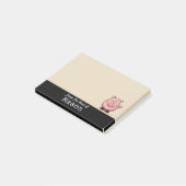 Gepersonaliseerde Funny Fat Pink Pig Post-it® Notes (Schuin)